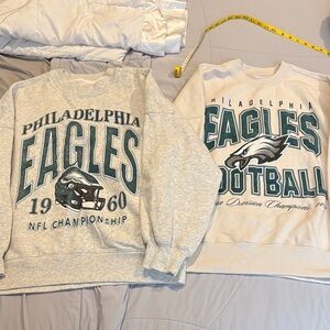 BUNDLE- Abercrombie and fitch NFL Philadelphia eagles sweatshirts - size small
